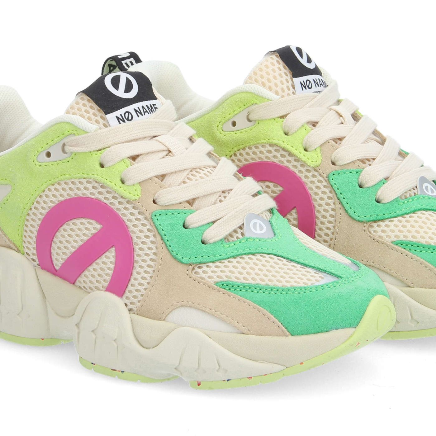 KRAZEE RUNNER W - SUEDE/MESH/SUED - VERT/BLANC CASSE